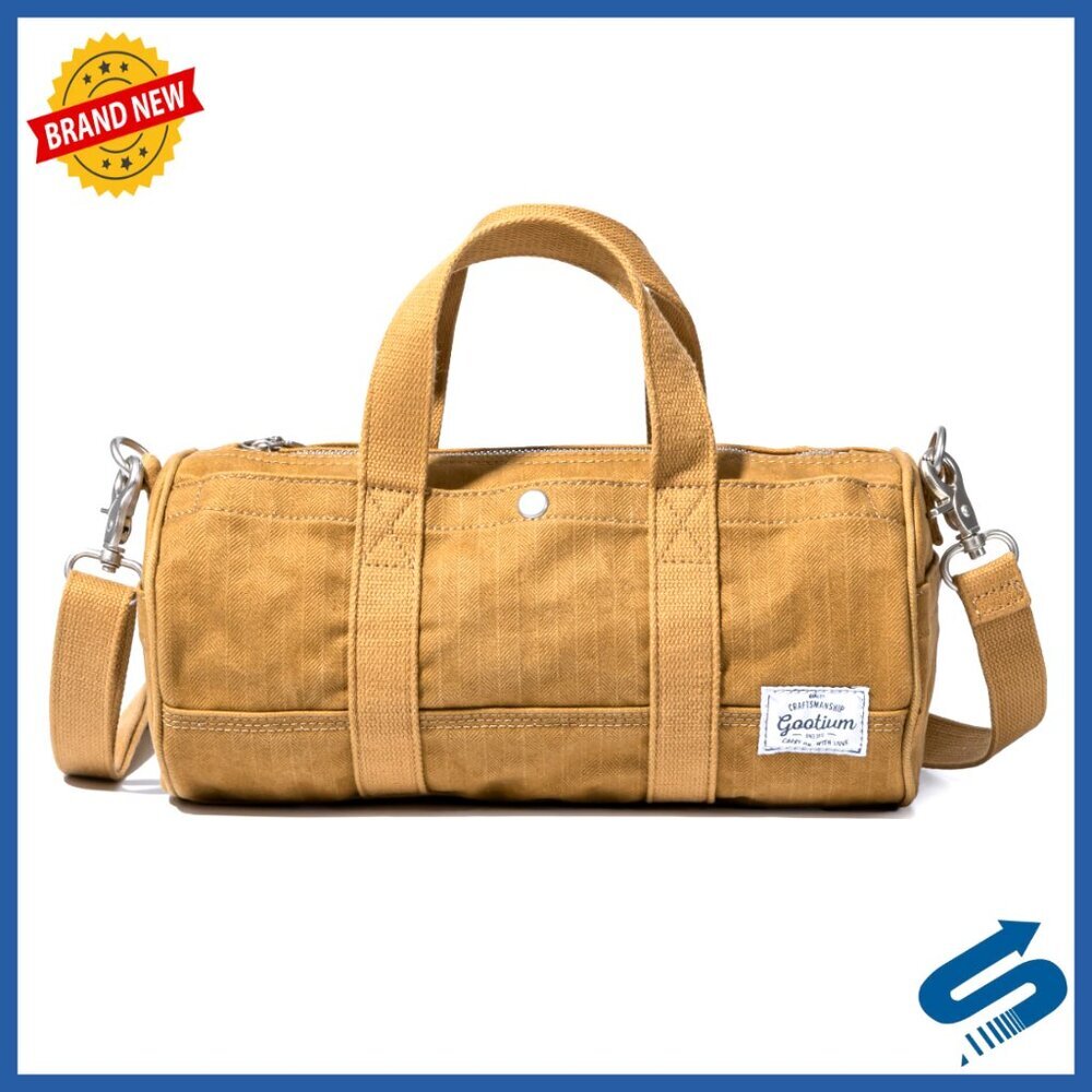 Canvas Crossbody Bag Vintage Barrel Style Mini Tote Travel Organizer Compact - Picture 1 of 7